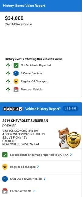 used 2019 Chevrolet Suburban car, priced at $30,954