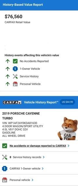 used 2019 Porsche Cayenne car, priced at $71,974