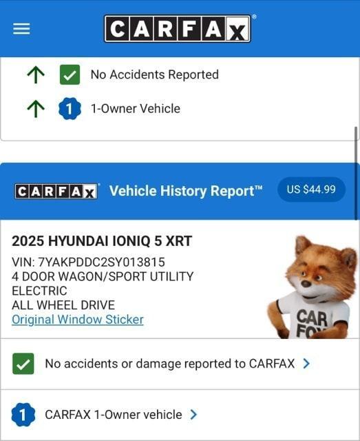 used 2025 Hyundai IONIQ 5 car, priced at $39,974