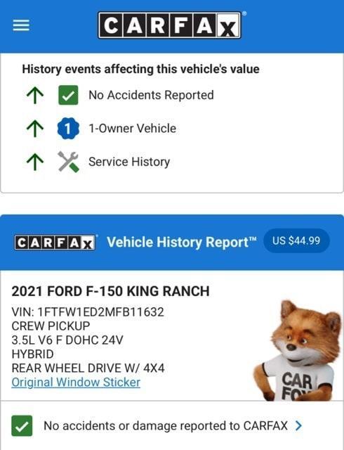used 2021 Ford F-150 car, priced at $43,974