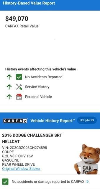 used 2016 Dodge Challenger car, priced at $44,974