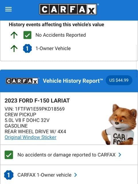 used 2023 Ford F-150 car, priced at $51,854