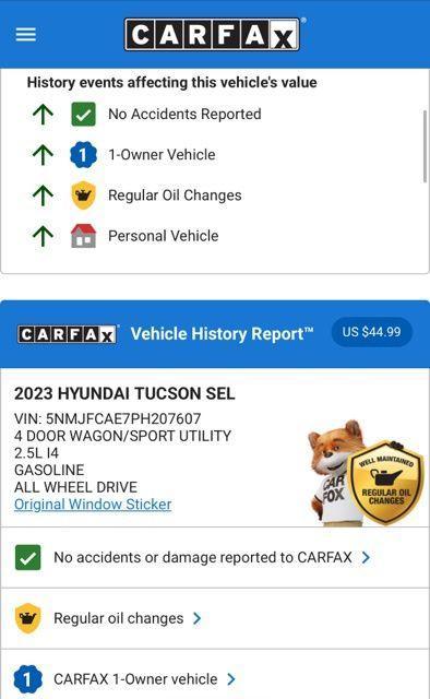 used 2023 Hyundai Tucson car, priced at $22,574