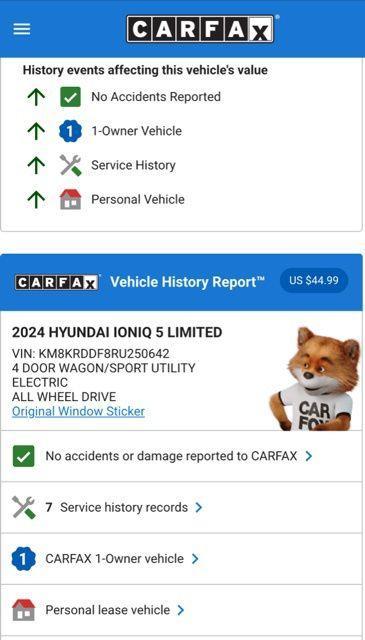 used 2024 Hyundai IONIQ 5 car, priced at $32,974