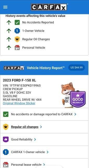 used 2023 Ford F-150 car, priced at $40,574