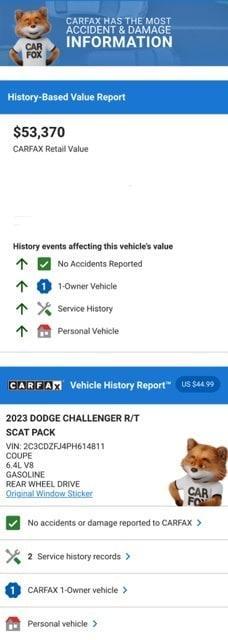 used 2023 Dodge Challenger car, priced at $44,974