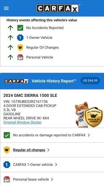 used 2024 GMC Sierra 1500 car, priced at $45,974