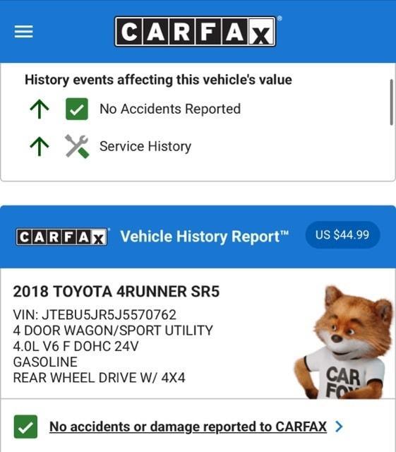 used 2018 Toyota 4Runner car, priced at $22,974