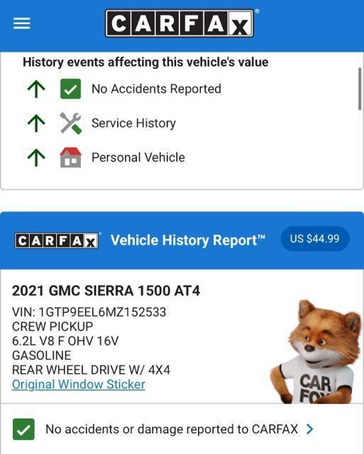 used 2021 GMC Sierra 1500 car, priced at $42,974