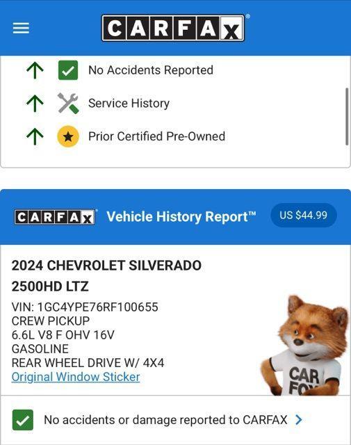 used 2024 Chevrolet Silverado 2500 car, priced at $57,974