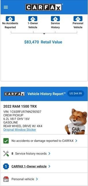 used 2022 Ram 1500 car, priced at $76,974