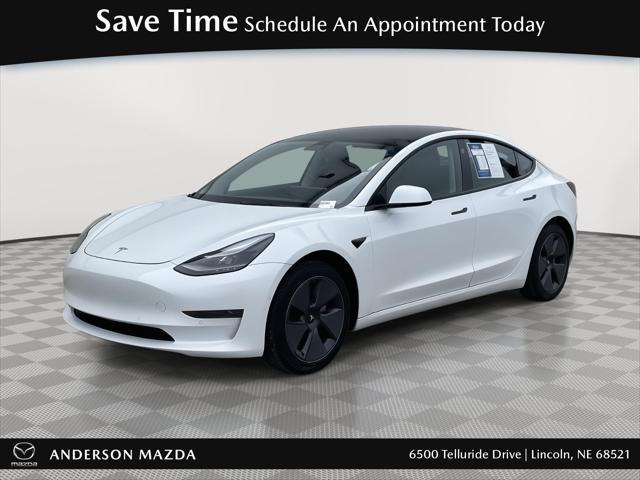 used 2021 Tesla Model 3 car, priced at $21,000