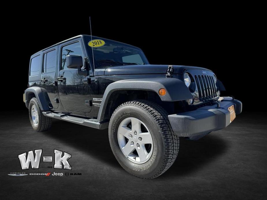 used 2018 Jeep Wrangler JK Unlimited car, priced at $28,591