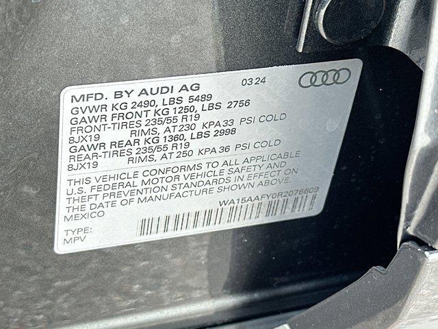 new 2024 Audi Q5 Sportback car, priced at $59,515