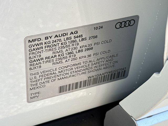 new 2025 Audi Q5 car, priced at $52,775