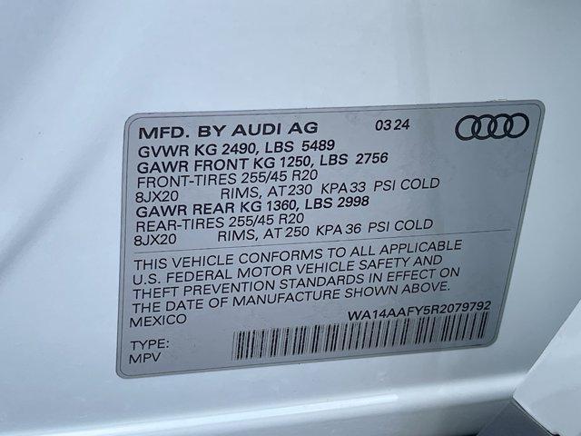 new 2024 Audi Q5 car, priced at $56,640