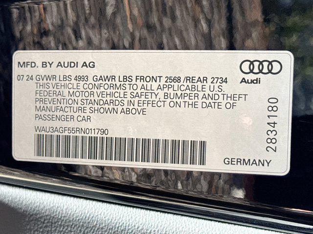 new 2024 Audi A5 car, priced at $59,490