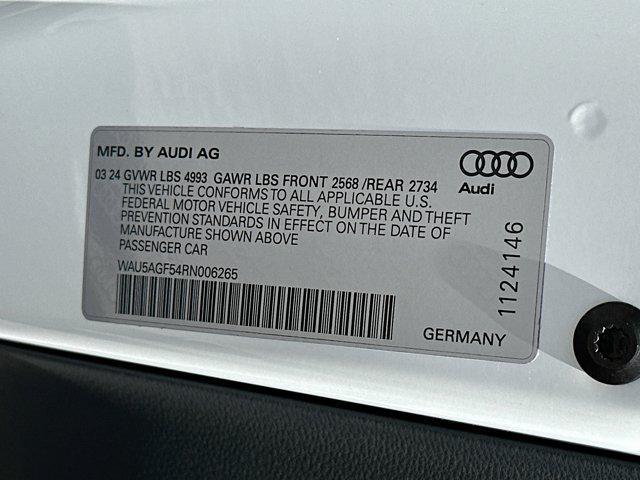 new 2024 Audi A5 car, priced at $67,800