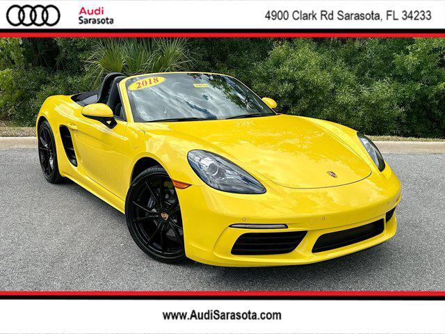 used 2018 Porsche 718 Boxster car, priced at $59,588