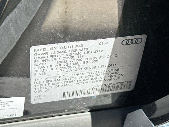 new 2024 Audi Q5 car, priced at $54,215