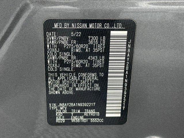 used 2022 Nissan Armada car, priced at $30,599