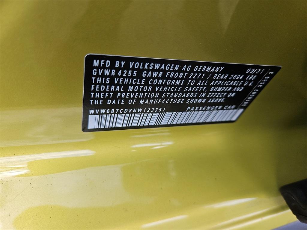 used 2022 Volkswagen Golf GTI car, priced at $25,999