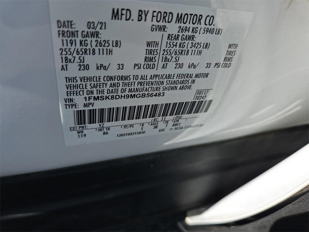 used 2021 Ford Explorer car, priced at $28,499