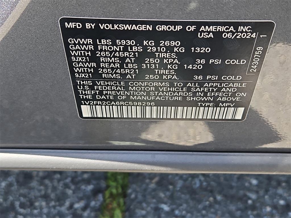 used 2024 Volkswagen Atlas car, priced at $45,299