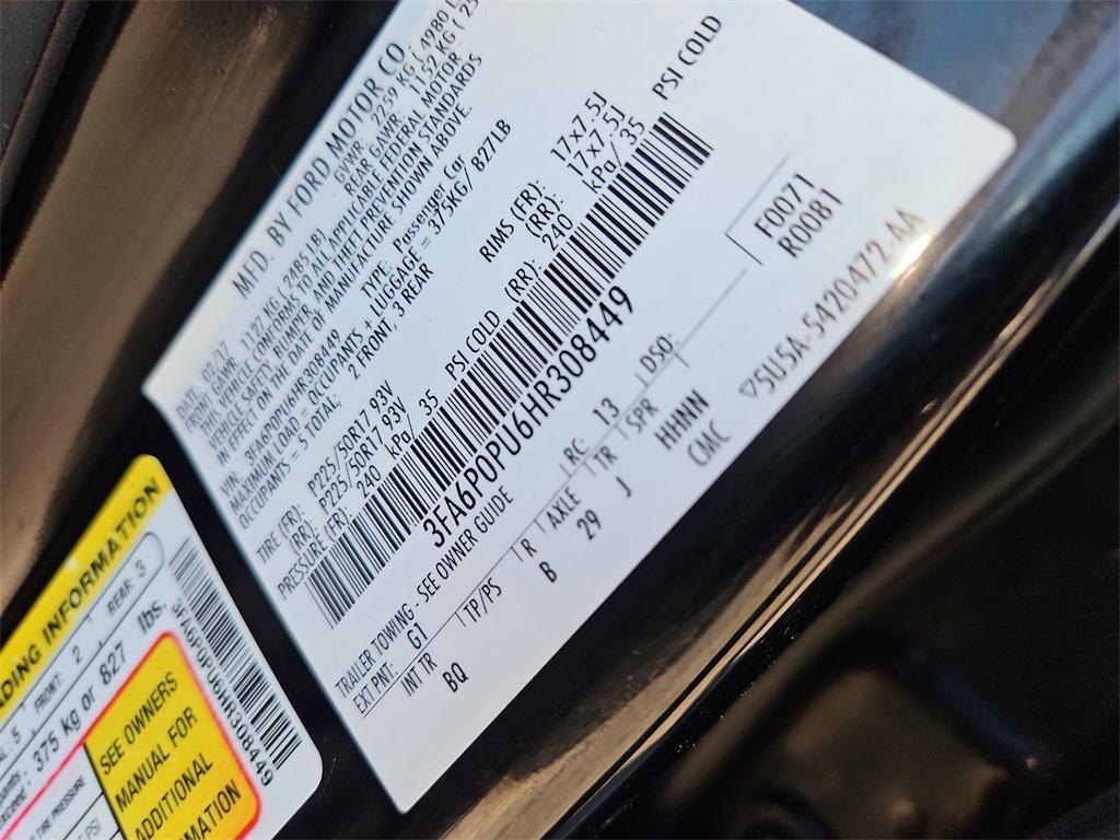 used 2017 Ford Fusion Energi car, priced at $9,299