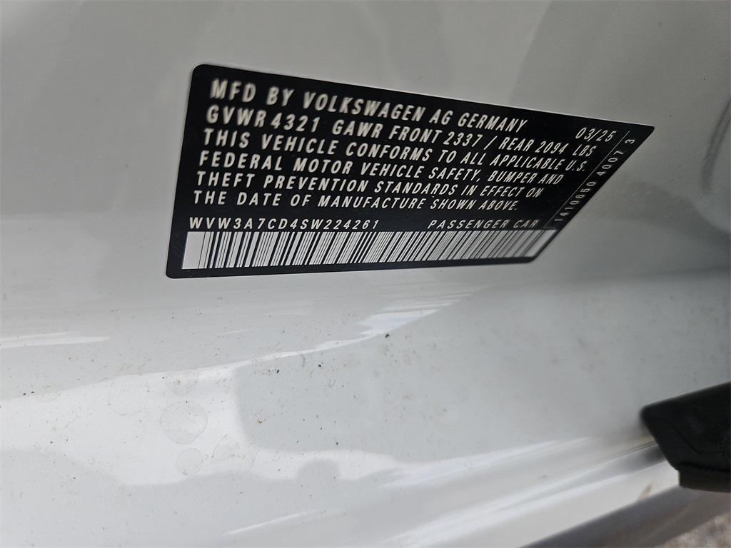 new 2025 Volkswagen Golf GTI car, priced at $39,055