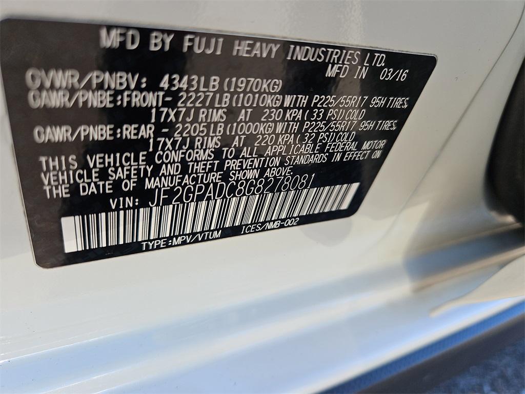 used 2016 Subaru Crosstrek car, priced at $18,999