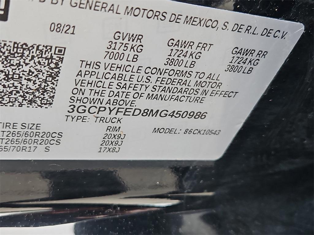 used 2021 Chevrolet Silverado 1500 car, priced at $39,199