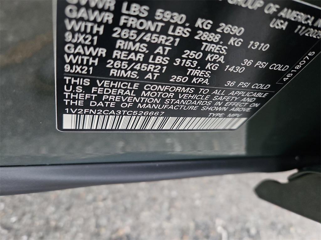 new 2026 Volkswagen Atlas car, priced at $55,864