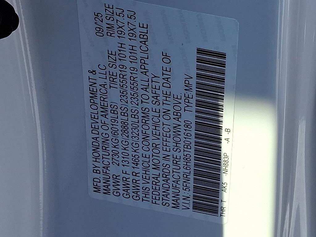 new 2026 Honda Odyssey car, priced at $46,817