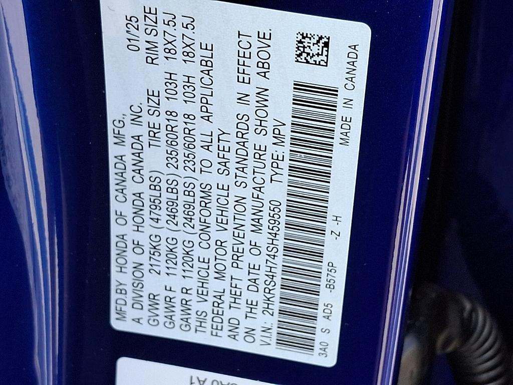 new 2025 Honda CR-V car, priced at $37,485