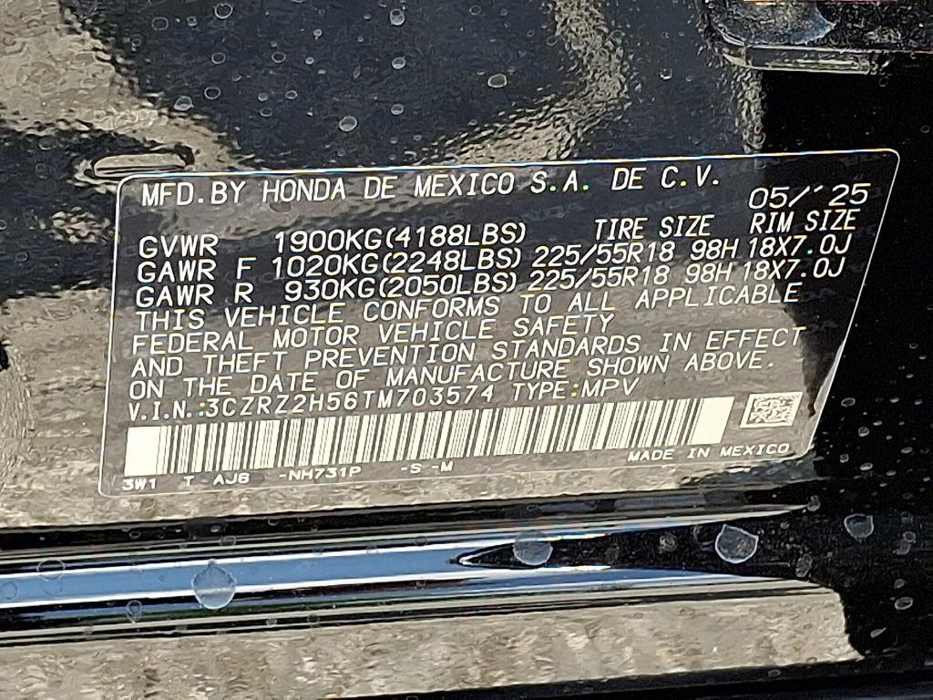 new 2026 Honda HR-V car, priced at $30,566