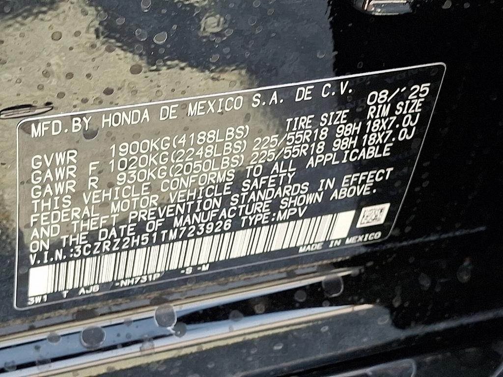new 2026 Honda HR-V car, priced at $30,621