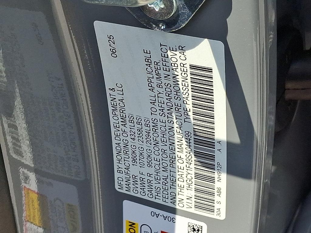 new 2025 Honda Accord car, priced at $31,762