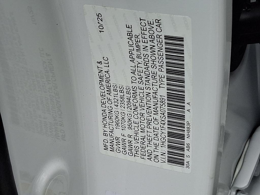 new 2025 Honda Accord car, priced at $31,807