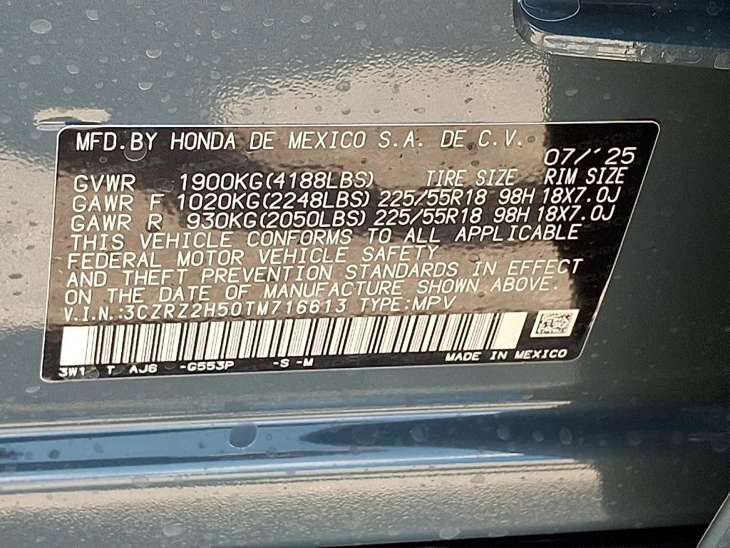 new 2026 Honda HR-V car, priced at $30,999