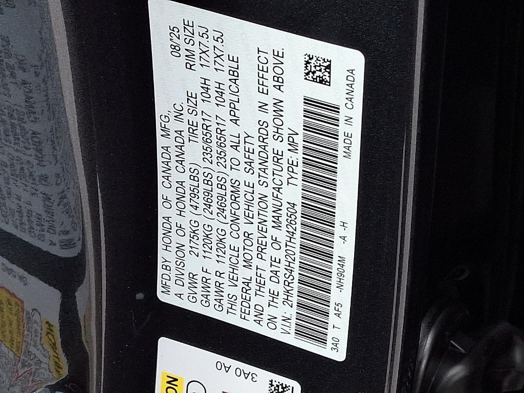 new 2026 Honda CR-V car, priced at $33,565