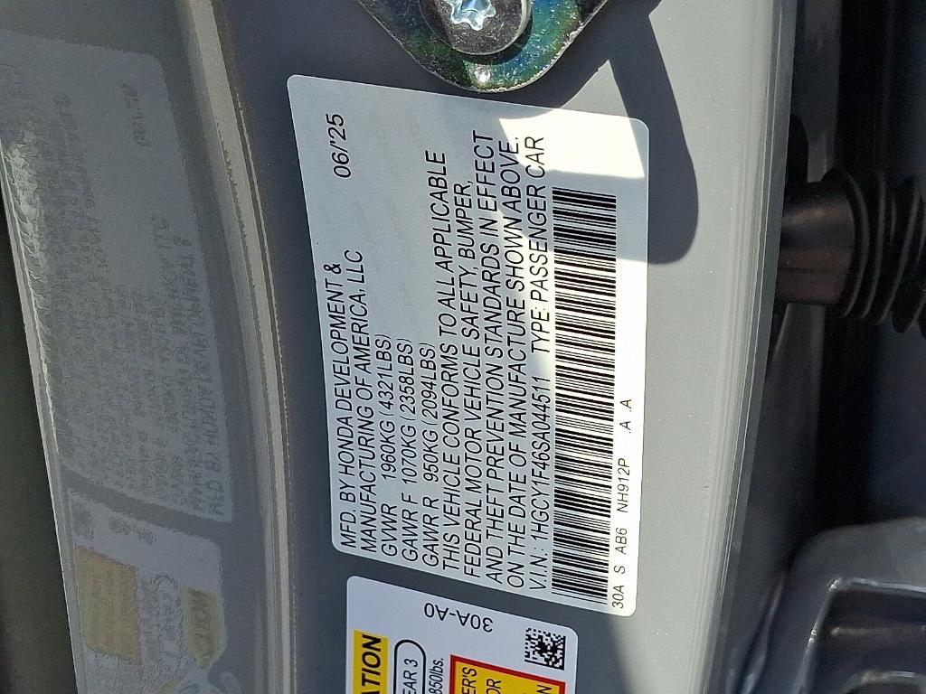 new 2025 Honda Accord car, priced at $31,762