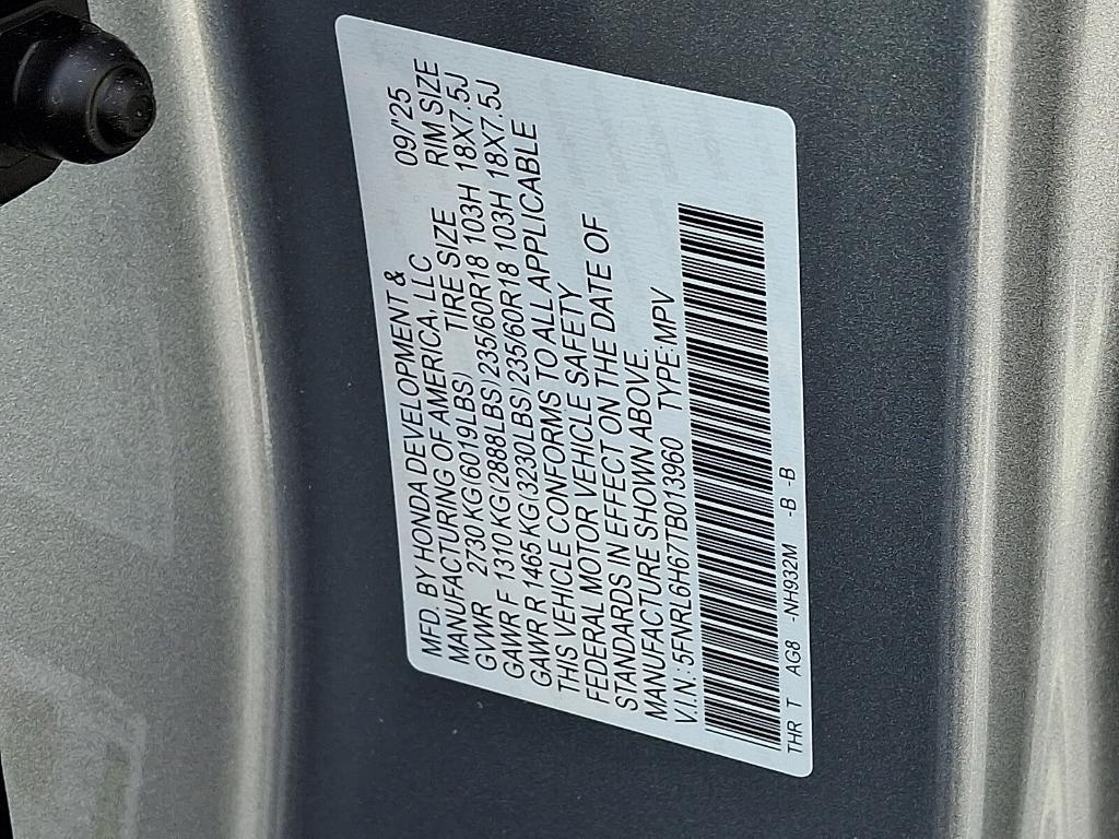 new 2026 Honda Odyssey car, priced at $42,694