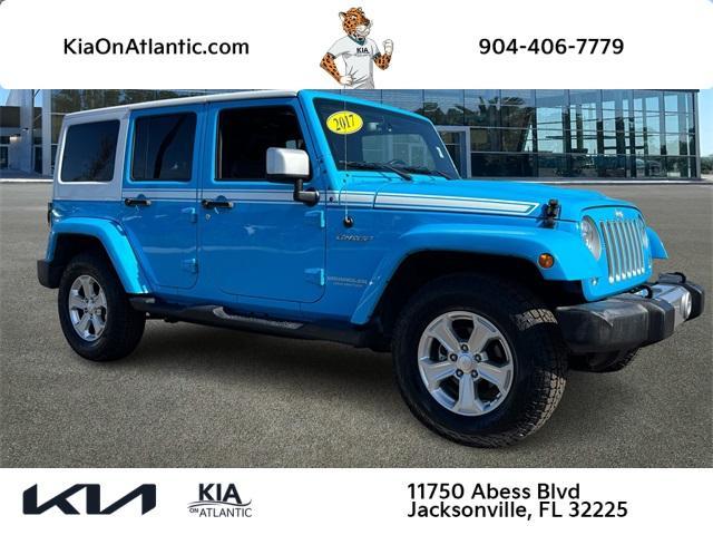 used 2017 Jeep Wrangler Unlimited car, priced at $19,891