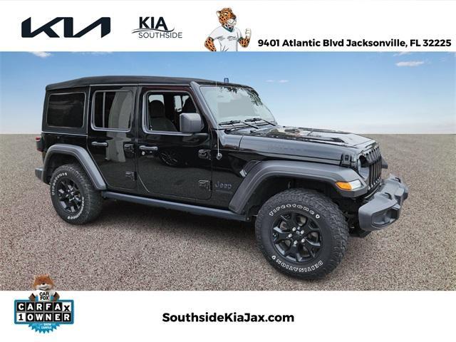 used 2021 Jeep Wrangler Unlimited car, priced at $30,877