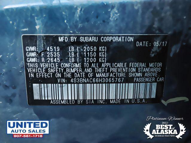 used 2017 Subaru Legacy car, priced at $15,995
