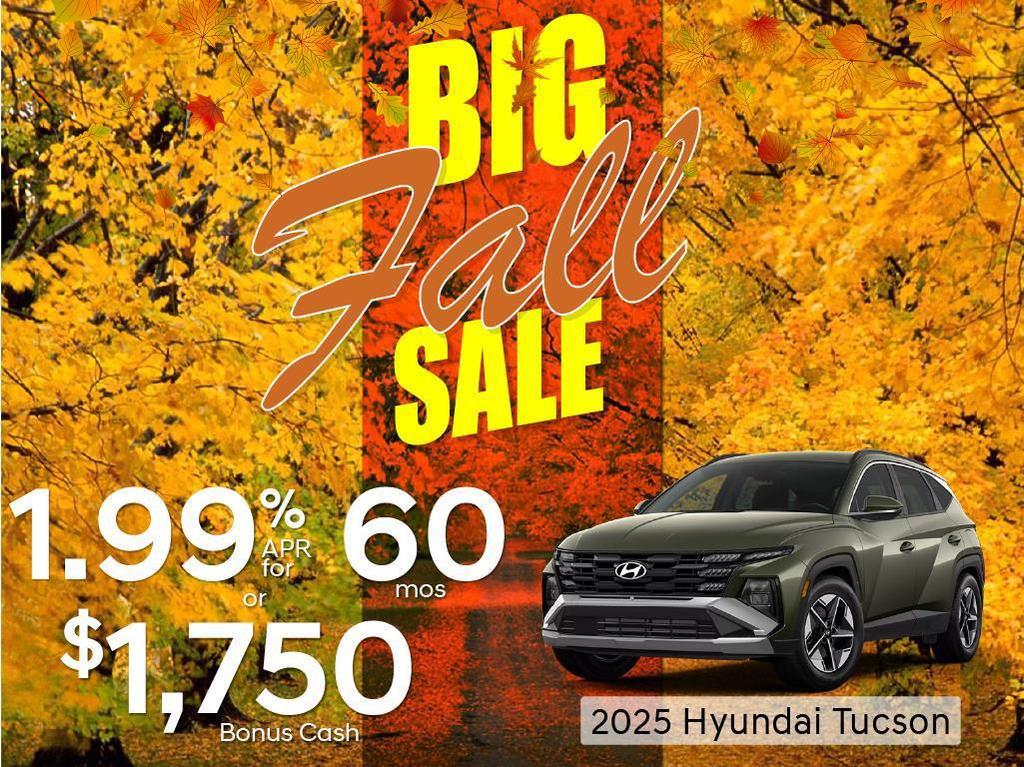 new 2025 Hyundai Tucson car, priced at $32,075