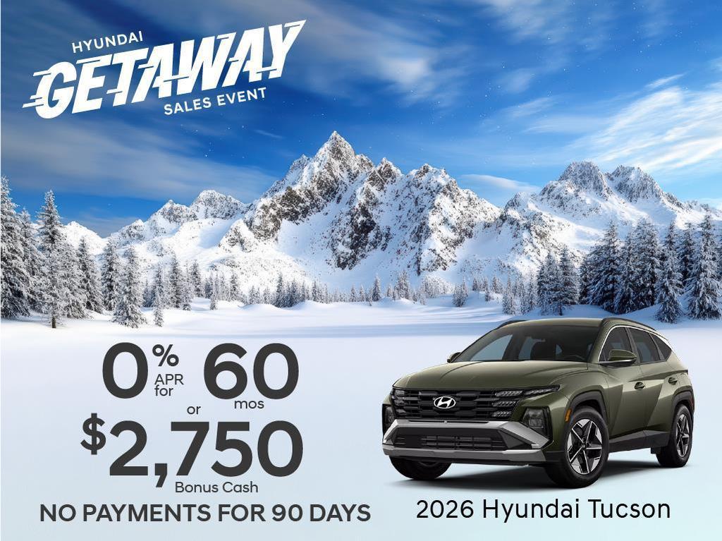 new 2026 Hyundai Tucson car, priced at $32,543