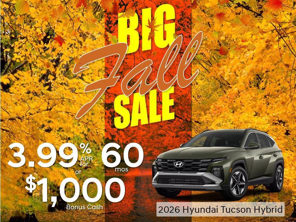 new 2026 Hyundai TUCSON Hybrid car, priced at $43,820