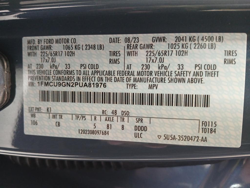 used 2023 Ford Escape car, priced at $27,089
